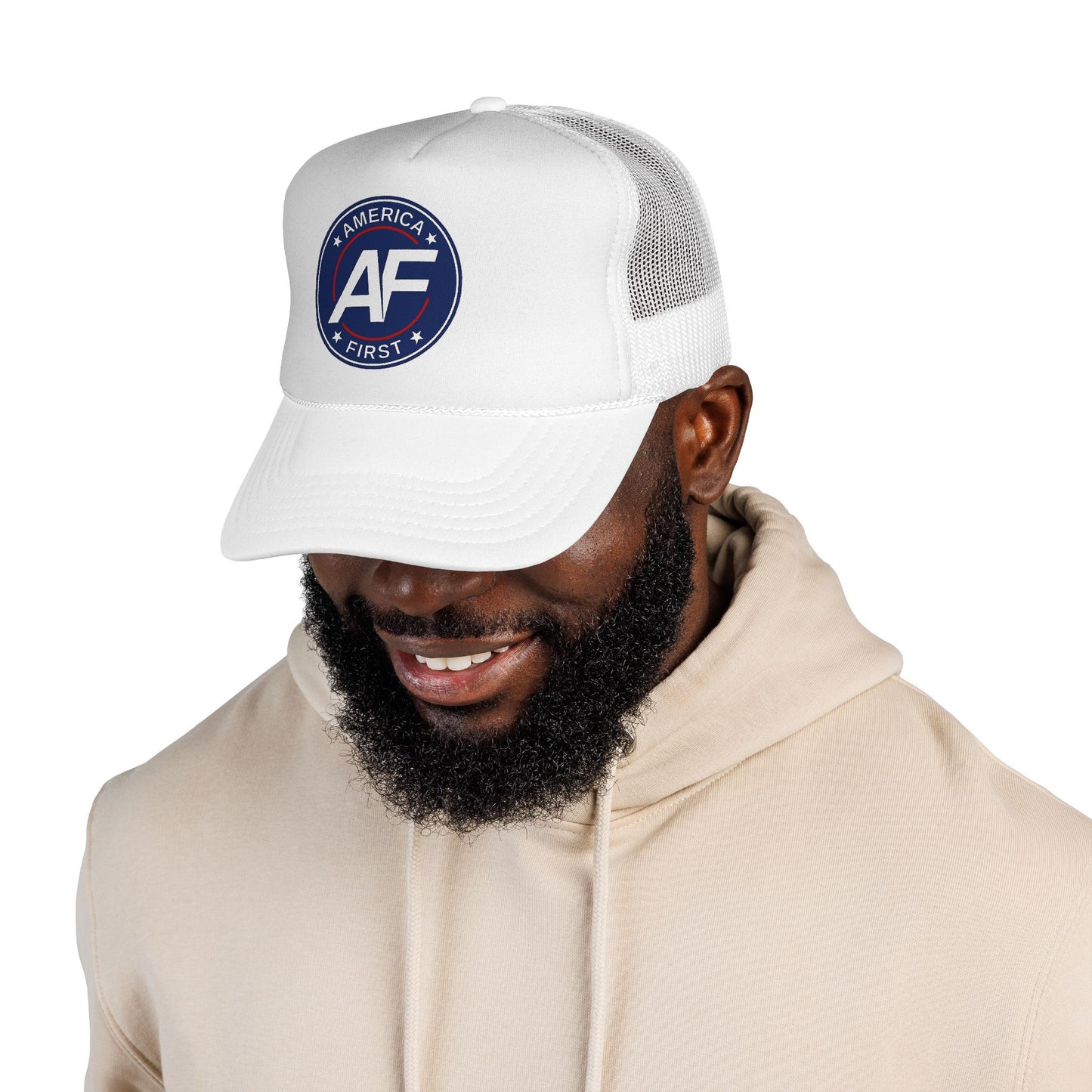 AF Logo Trucker Cap — Vintage Circle Mesh Hat