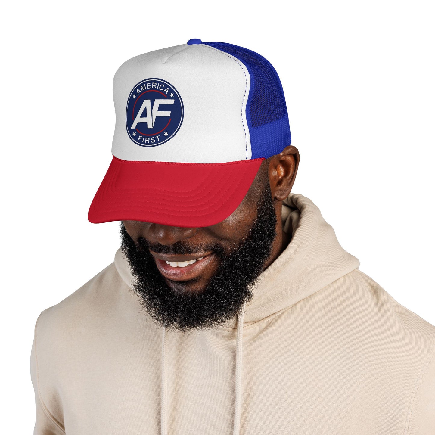 AF Logo Trucker Cap — Vintage Circle Mesh Hat