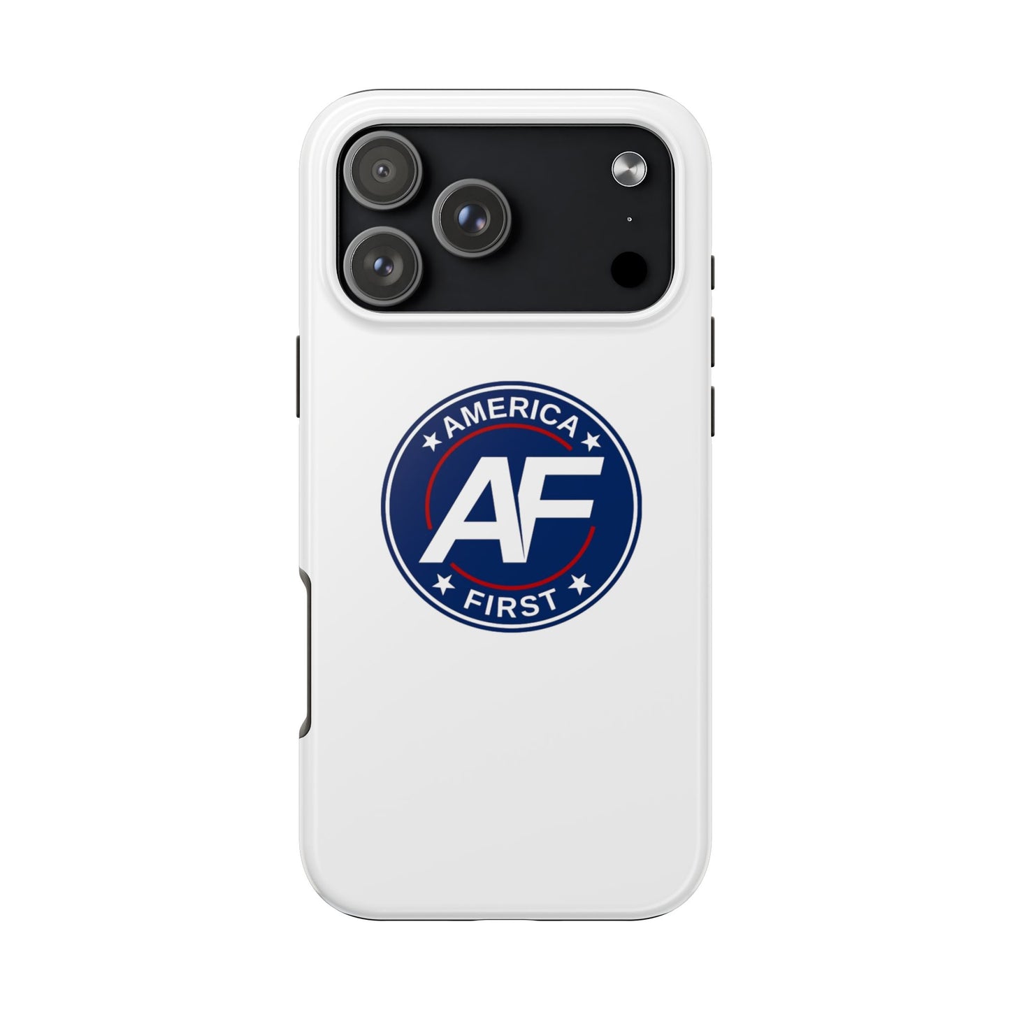 America First AF Logo Tough Phone Case — Patriotic Protective iPhone Case