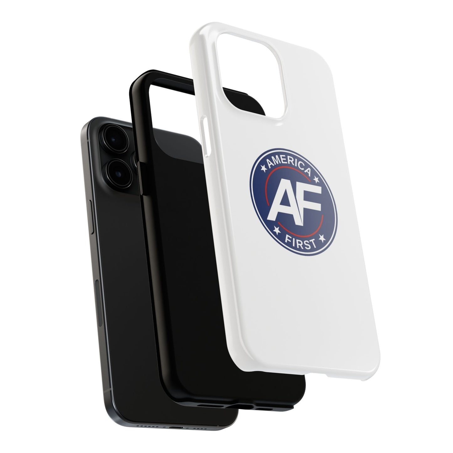 America First AF Logo Tough Phone Case — Patriotic Protective iPhone Case