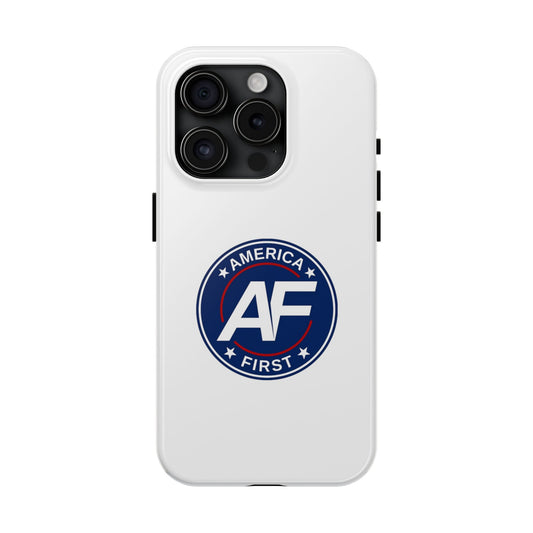 America First AF Logo Tough Phone Case — Patriotic Protective iPhone Case