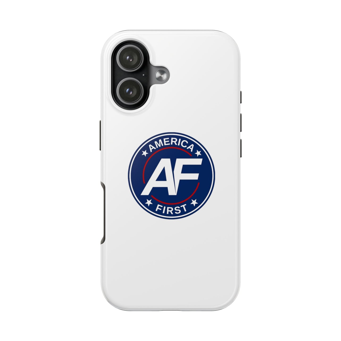 America First AF Logo Tough Phone Case — Patriotic Protective iPhone Case