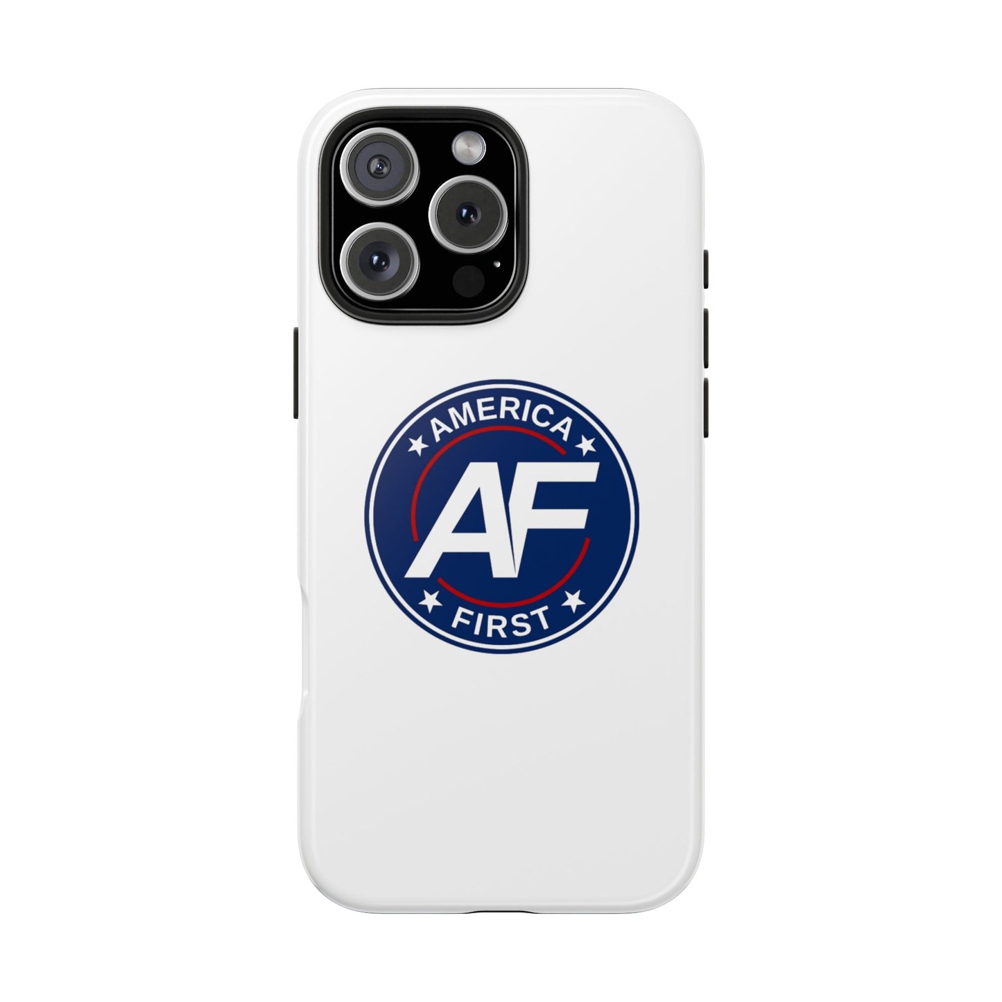 America First AF Logo Tough Phone Case — Patriotic Protective iPhone Case